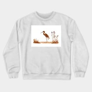 The heron by the lake Crewneck Sweatshirt